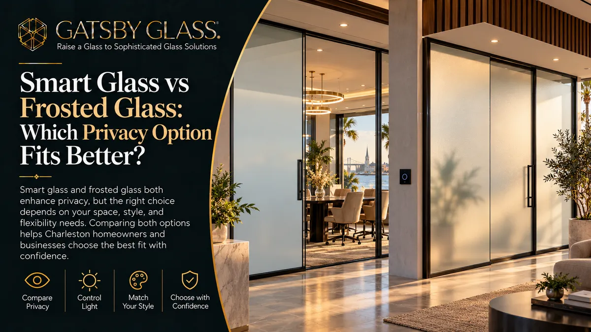 Smart Glass vs Frosted Glass: Which Privacy Option Fits Better in a Charleston Home or Business?