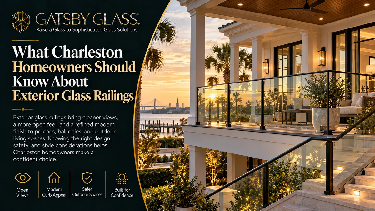 What Charleston Homeowners Should Know About Exterior Glass Railings