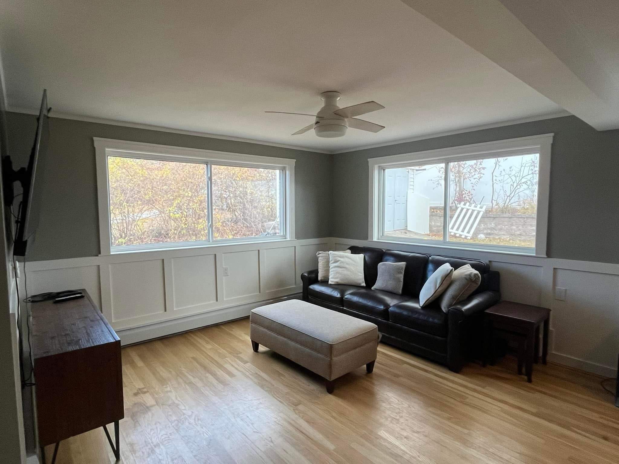 JCM Contracting Westford MA Living Room Remodel Custom Trim Work and Interior Renovation