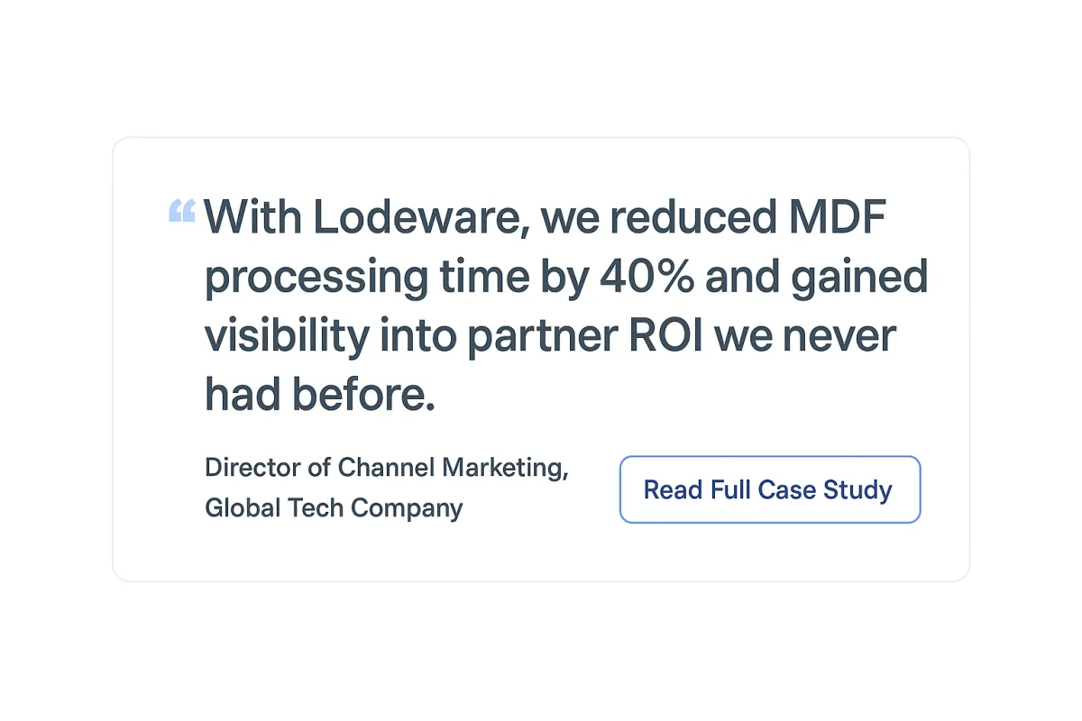ROI Case study MDF Partner Demand Management