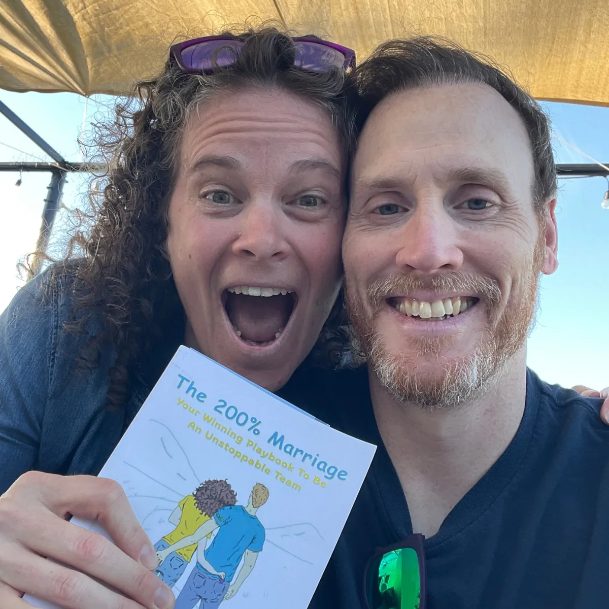 Meredith and Craig - the Unstoppable Team Celebrating the launch of their book The 200% Marriage