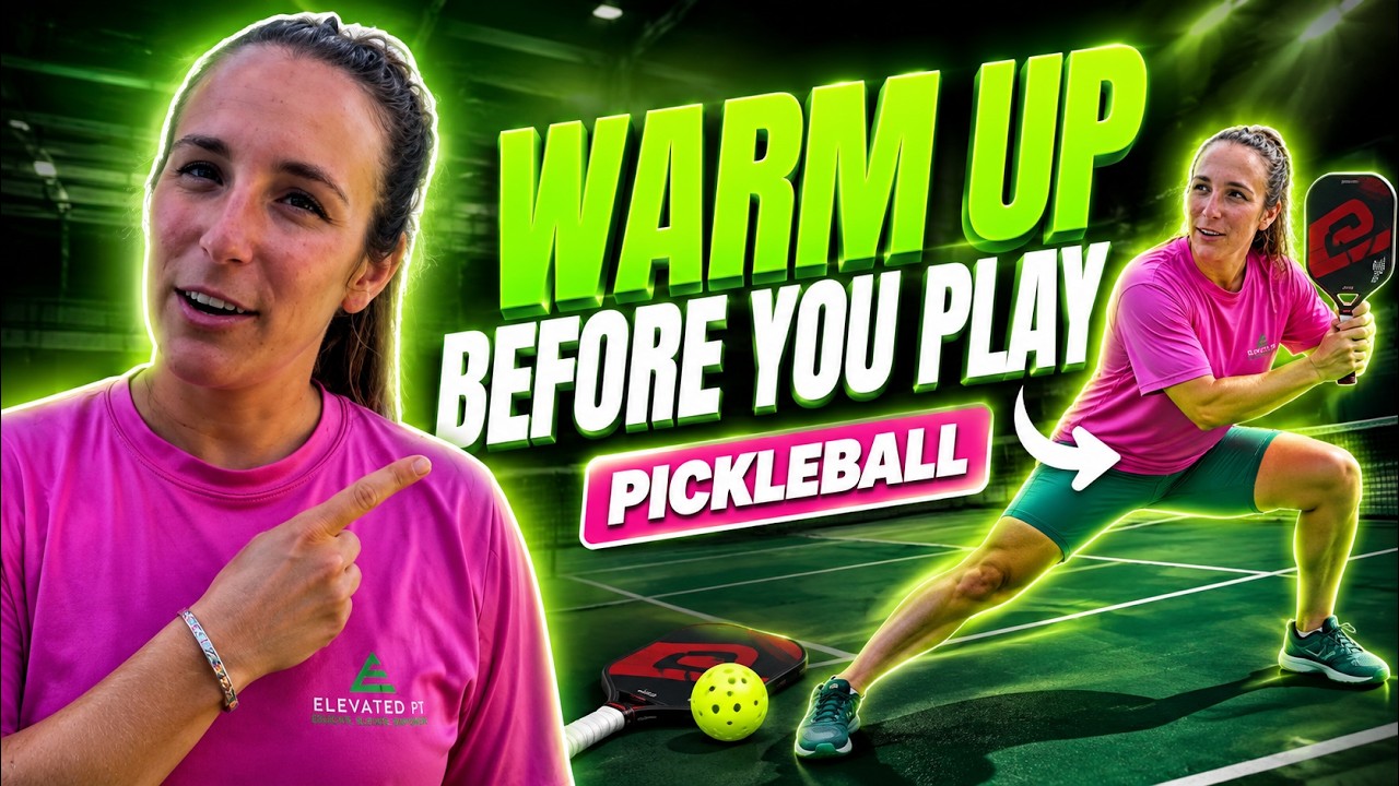 knee stiffness, warm up, pickleball