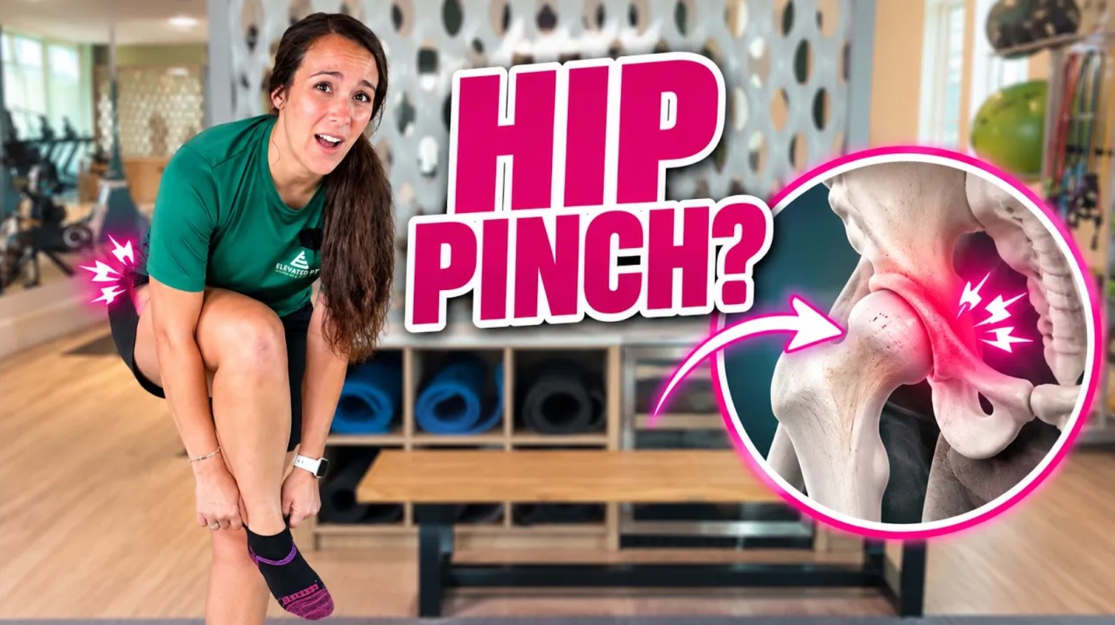 hip pain, getting dressed, pelvic floor tension