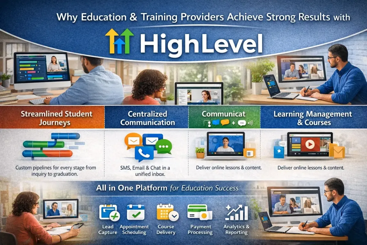 HighLevel for Education and Training Providers: The Complete Learning Business Operating Platform