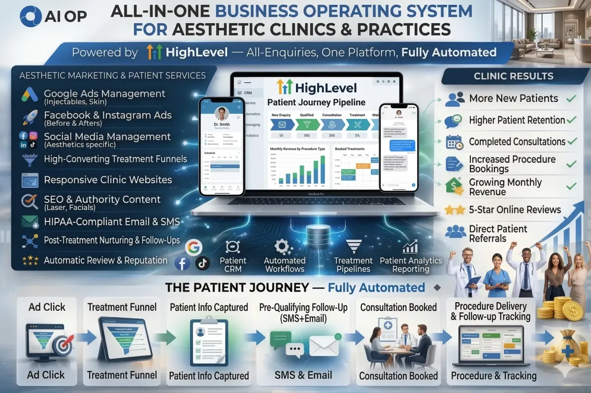 HighLevel for Aesthetic Clinics: Patient Acquisition & Practice Operating Platform