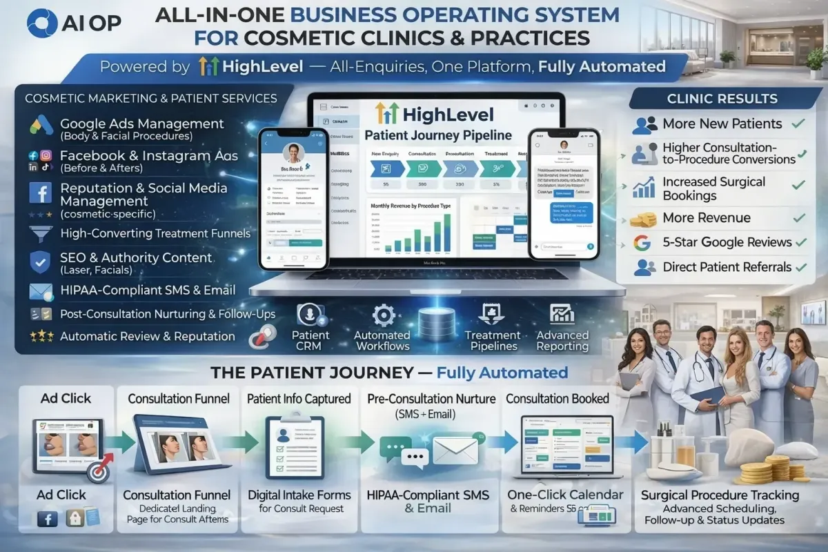 HighLevel for Cosmetic Clinics: The Complete Patient Acquisition and Practice Operating Platform