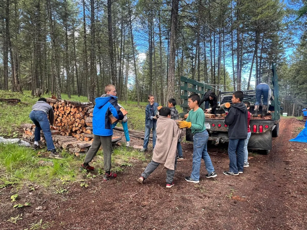 aerial view of graduates wearing hats