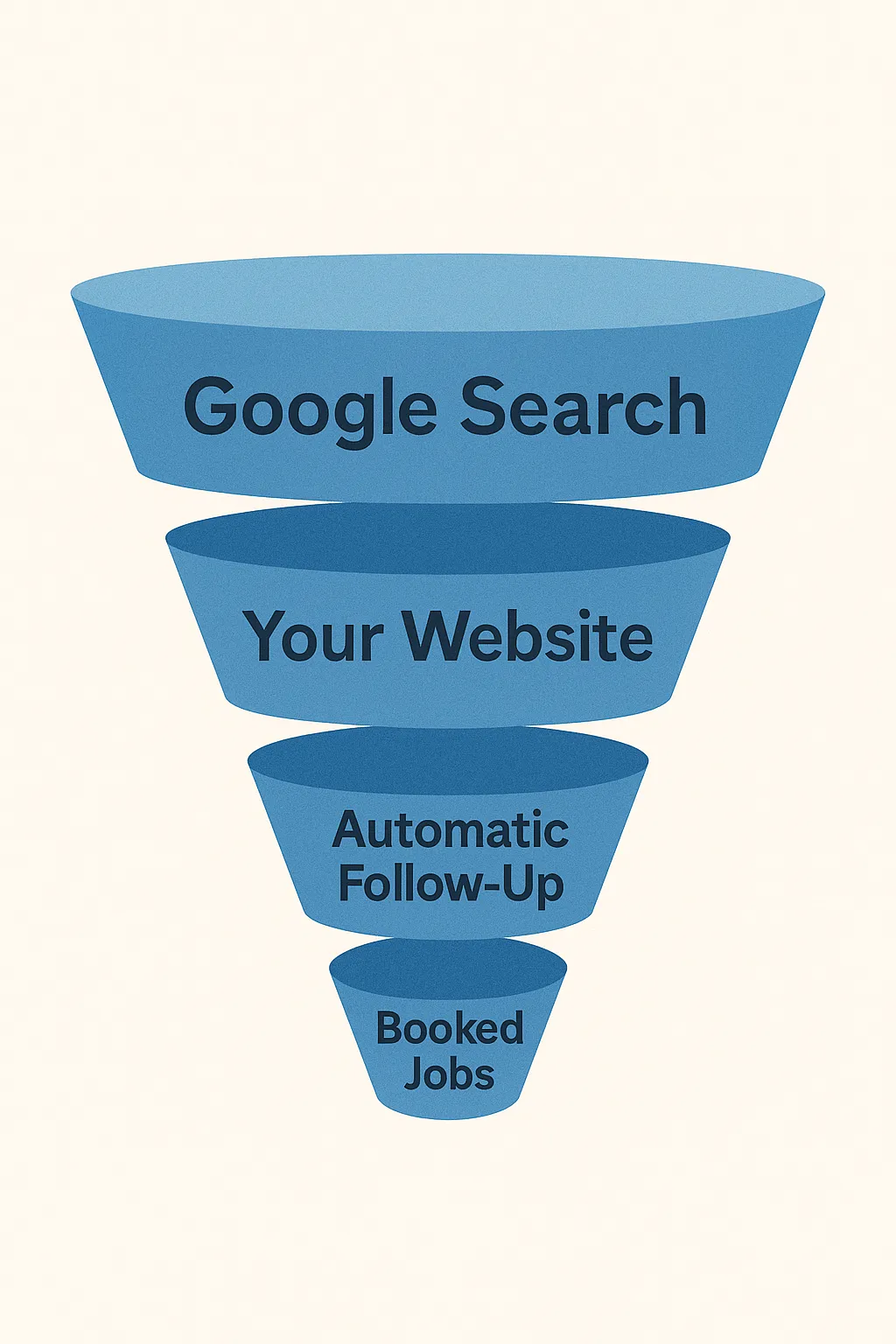 sales funnel showing the echo mike media process