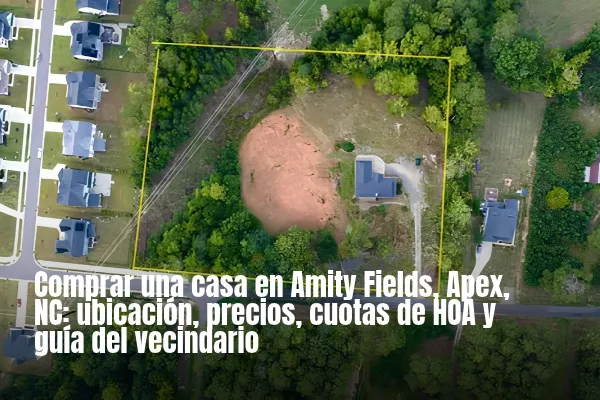 Comprar una casa en Amity Fields, Apex, NC: ubicación, precios, cuotas de HOA y guía del vecindario
