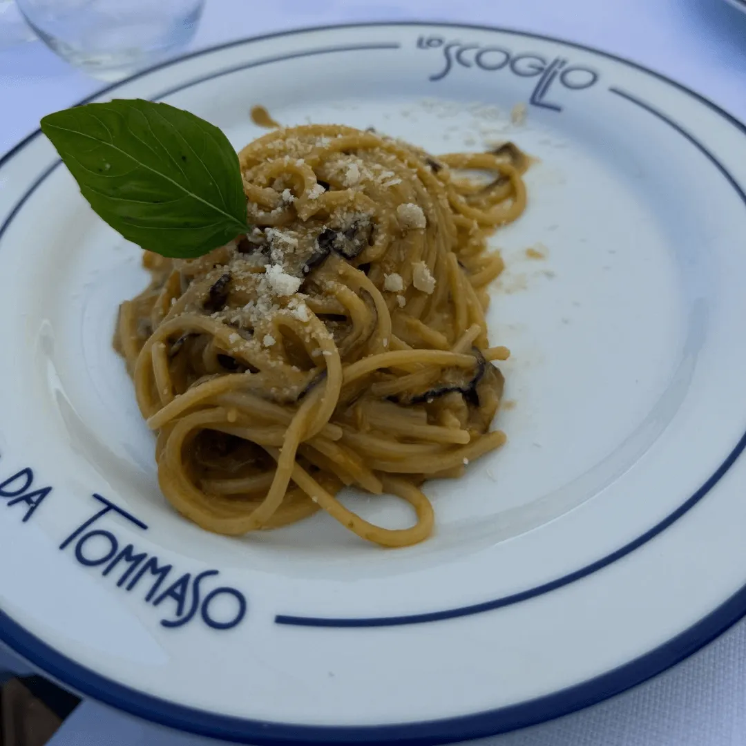 Booked for indulgence, arrested by taste with this five-star pasta dish enjoyed by Mariola San Juan from Orlando, Florida