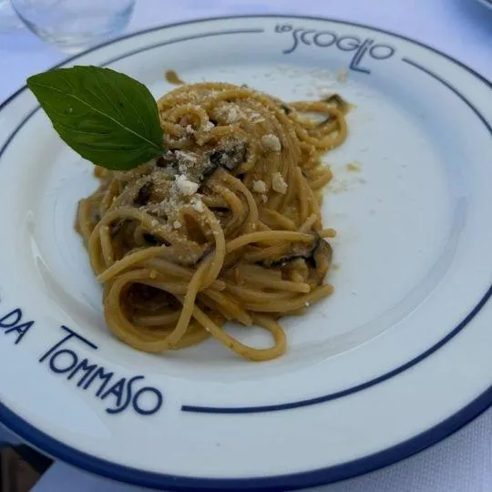 Booked for indulgence, arrested by taste with this five-star pasta dish enjoyed by Mariola San Juan from Orlando, Florida