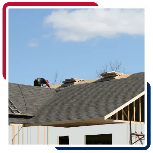 Licensed and insured roofers completing a roofing project in Huntington Station, NY