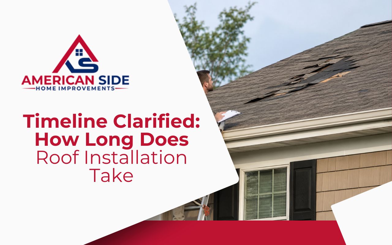 Roofing crew preparing a home while explaining how long roof installation takes