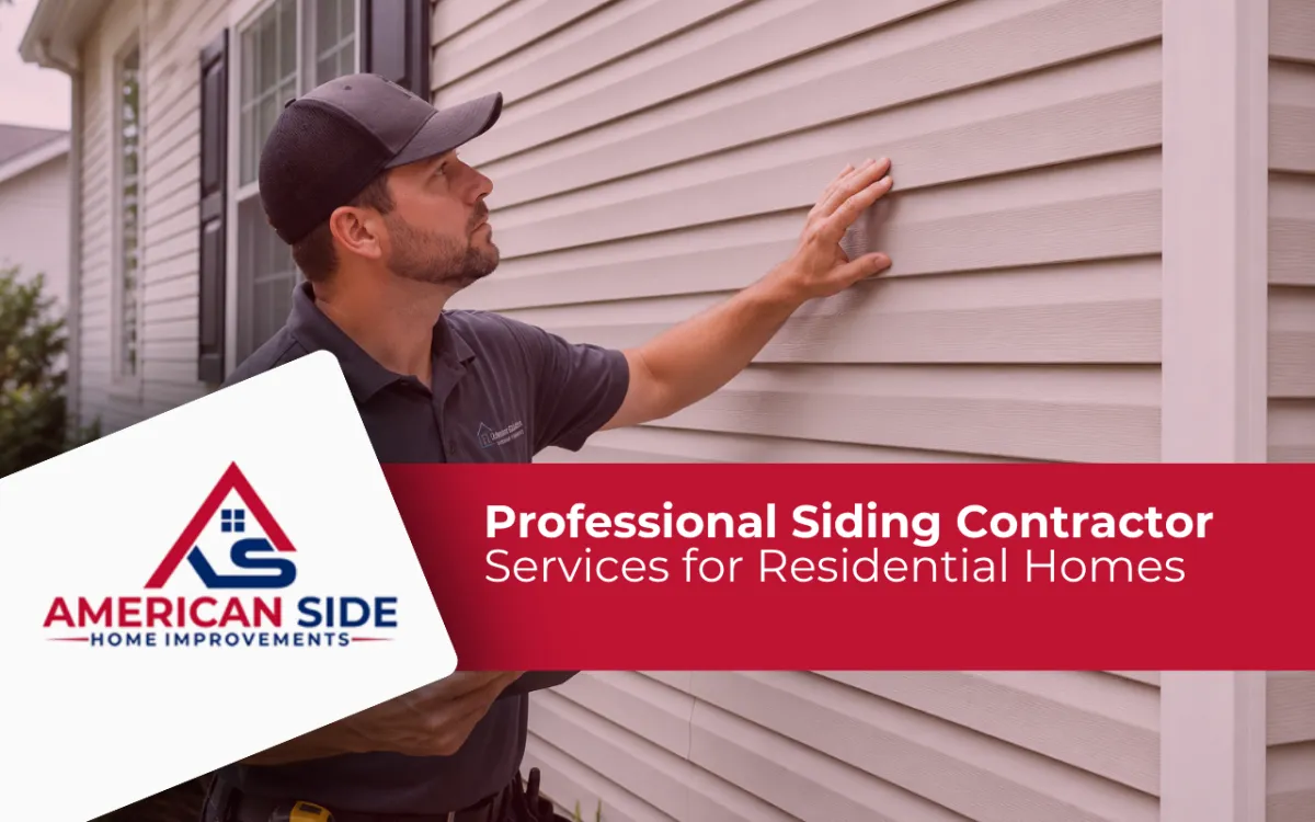 Siding contractor evaluating residential exterior wall conditions