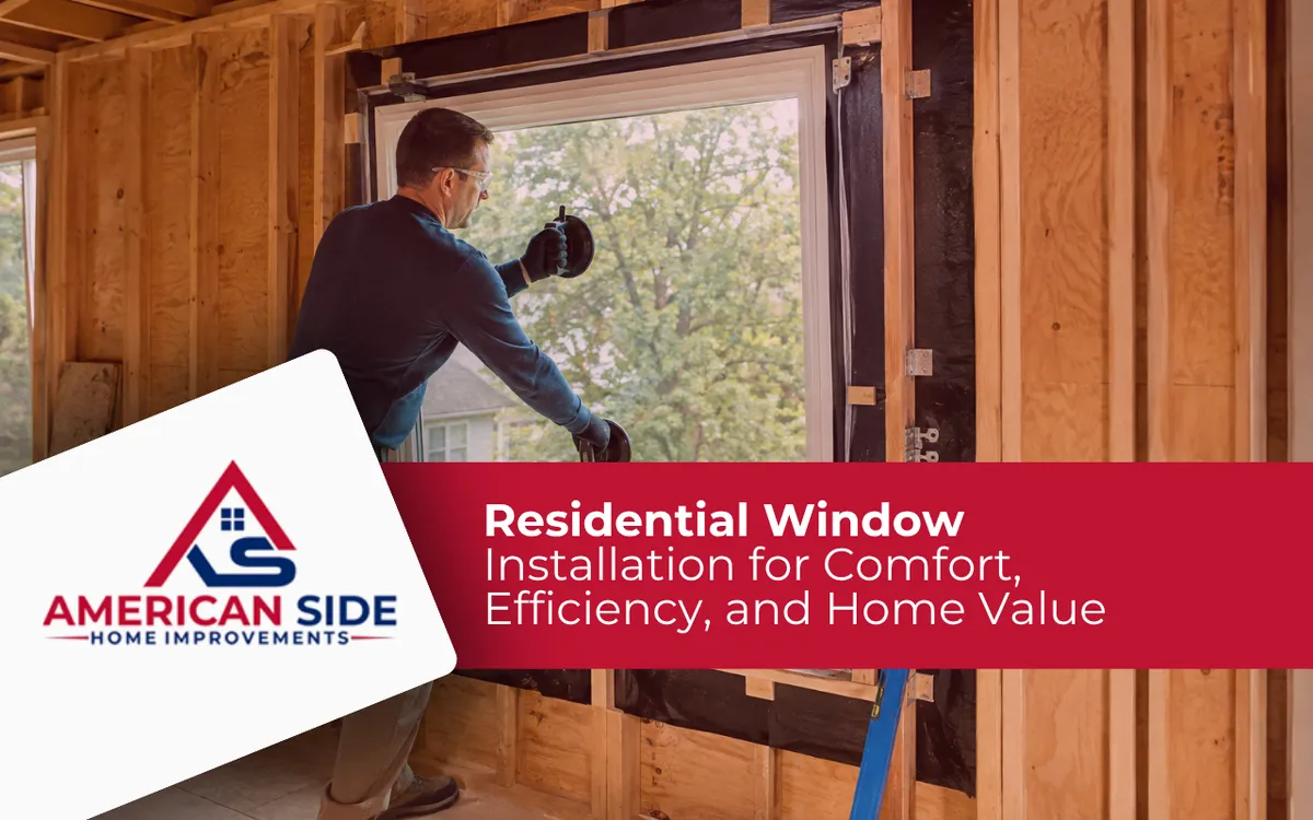 Residential Window Installation for Comfort, Efficiency, and Home Value