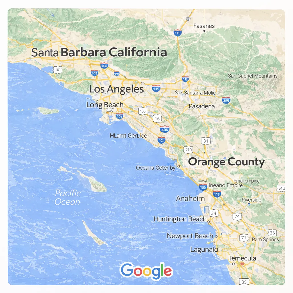Southern california map