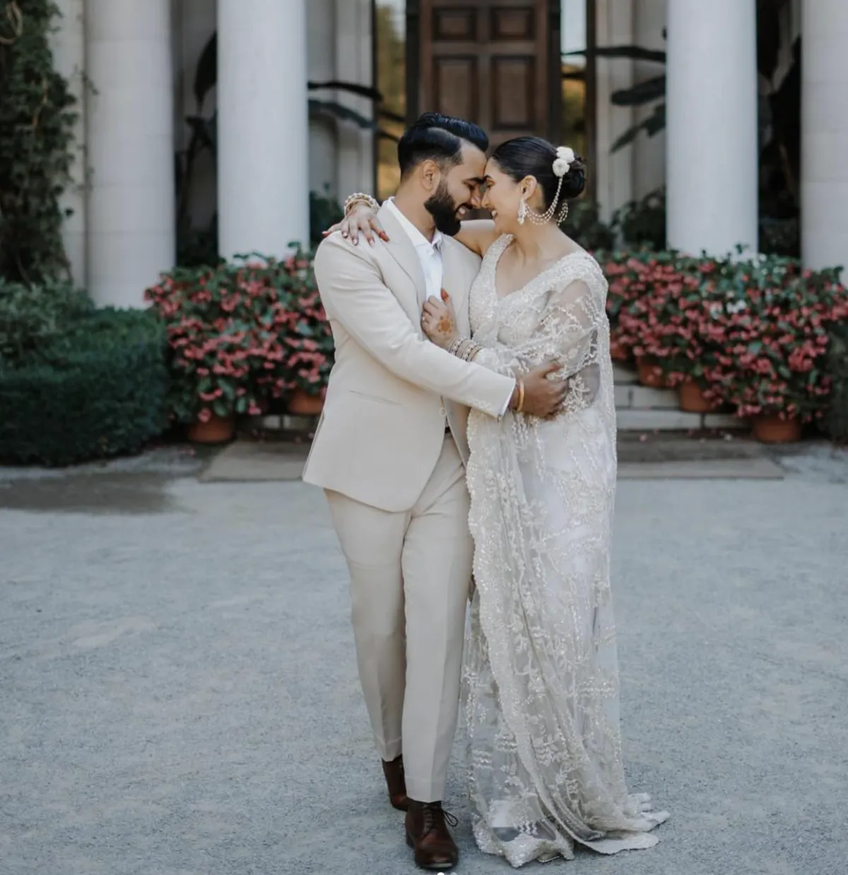man in black and white collared top