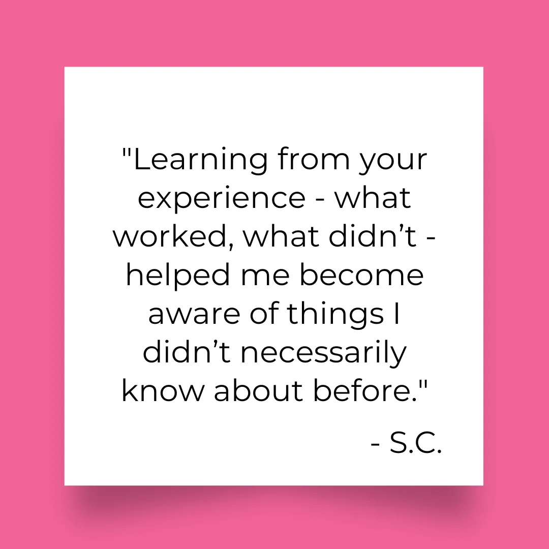 Image of a woman with short hair smiling, with a caption that reads, 'Julia made 11x ROI in 14 days. She put $2000 in and got $22,000 out for her course.'