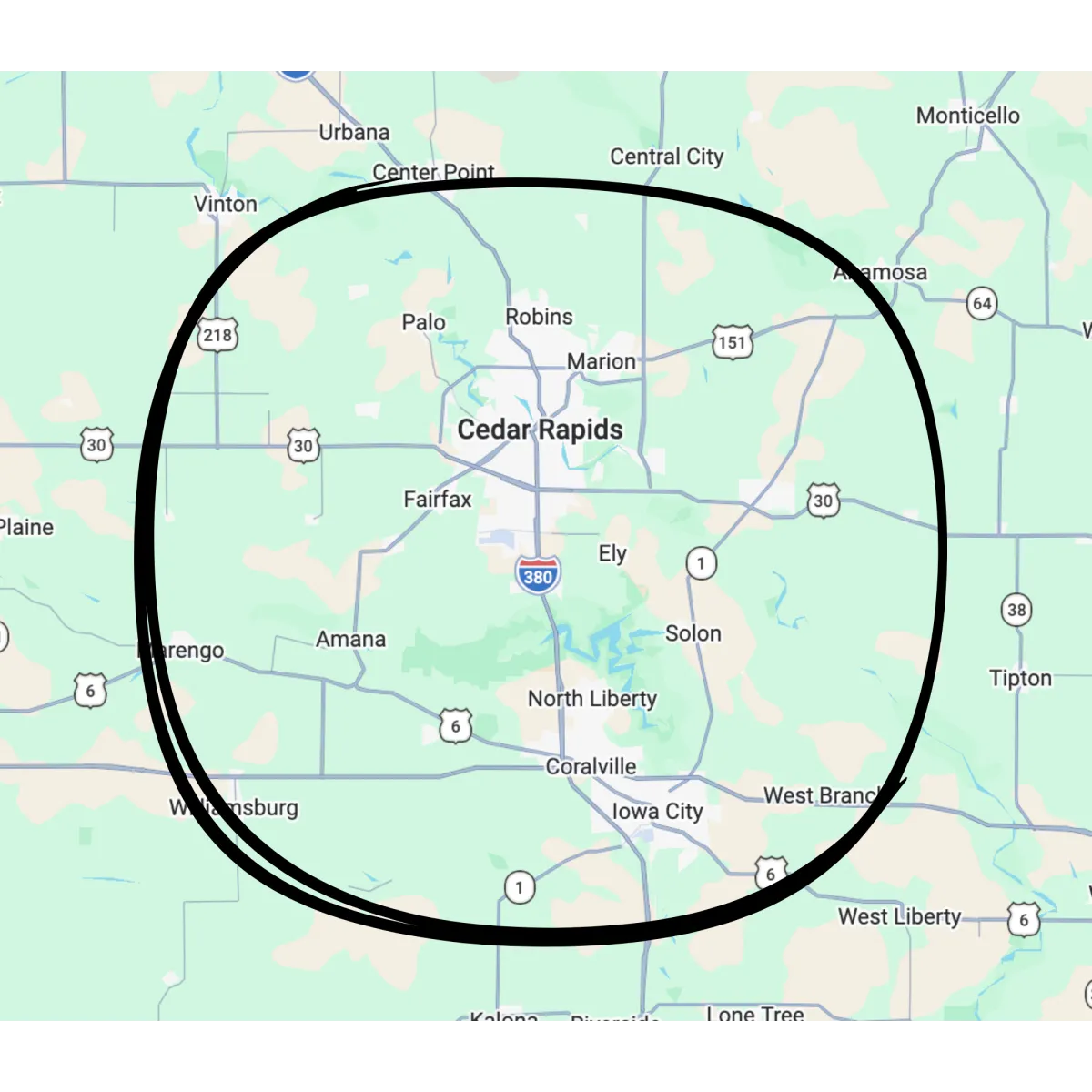 Gregoire Solutions Map of Service