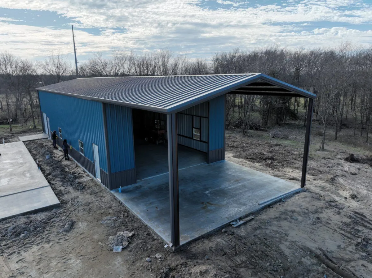 Modern agricultural metal barn by Dallas Metal Building