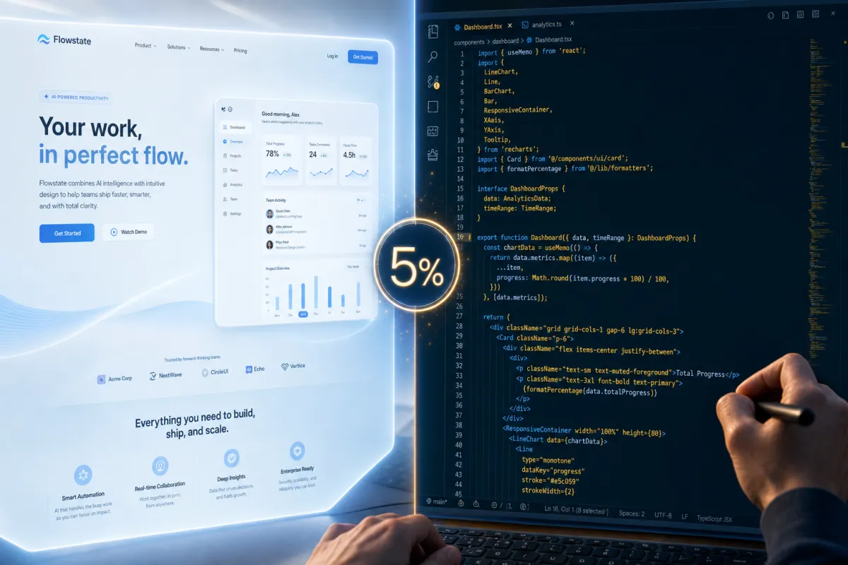 AI Built the Page in 20 Seconds. The Last 5% Takes 20 Minutes. Worth It.