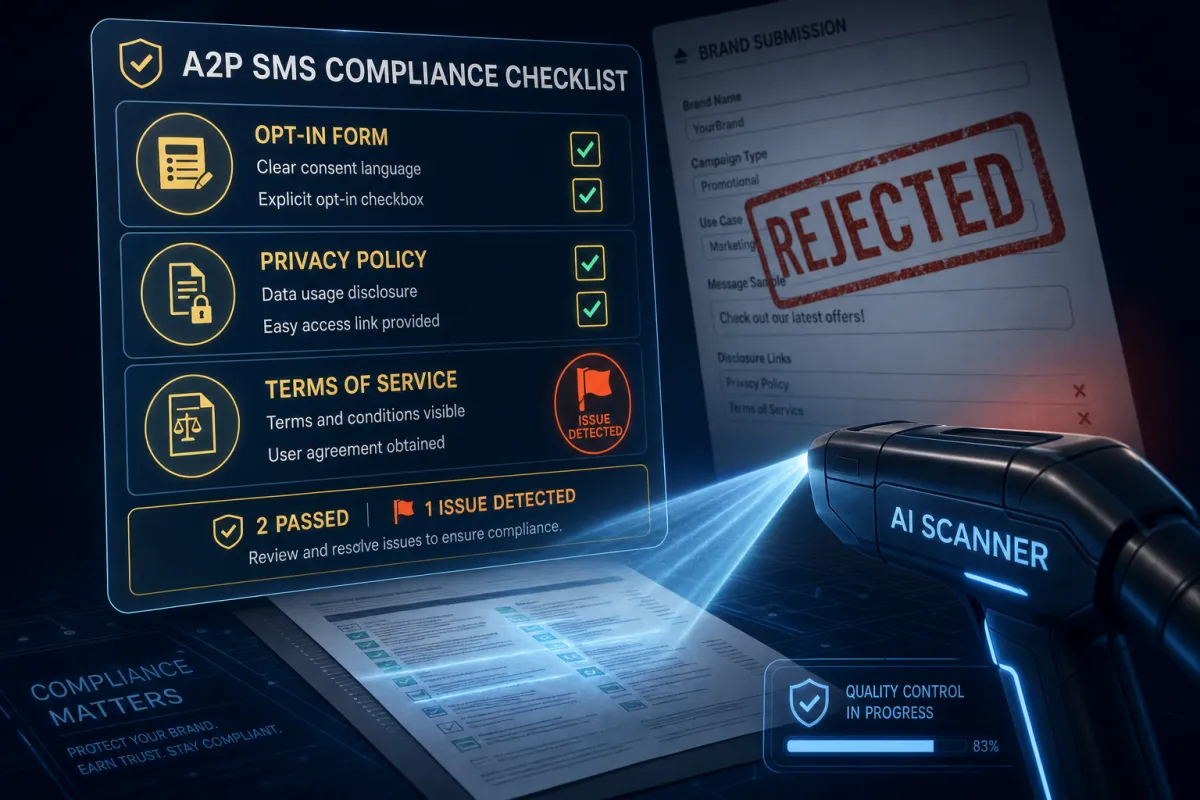 Your A2P Submission Got Rejected. Again. Here’s the Pre-Flight Check That Saves It.