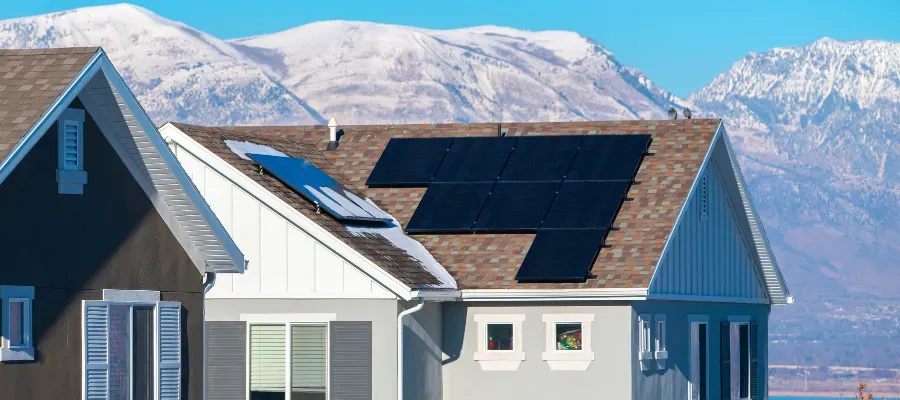 solar panel under blue sky