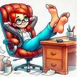 Femme détendue participant à un atelier photo à Granville