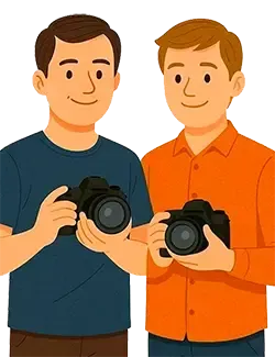 Patrick et Didier, formateurs photo passionnés, en Normandie, à Granville et Evreux