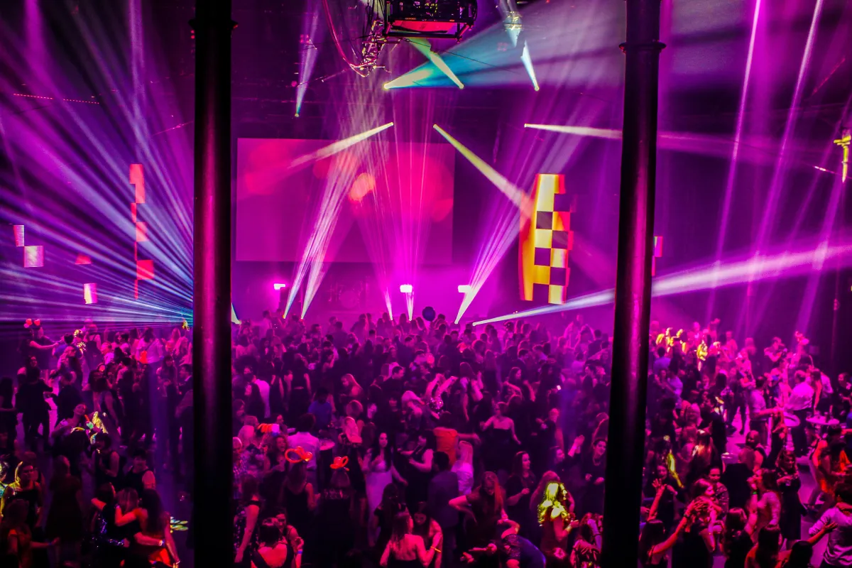 Xmas Party DJ Hire in London - Platinum DJs and DJ Jason Dupuy performing at The Roundhouse, Camden.
