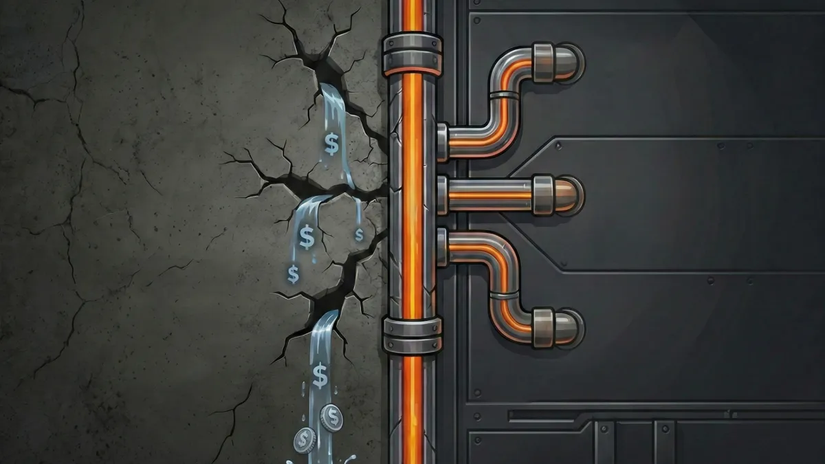 Screenshot of a roofing CRM dashboard showing booked estimates and automated messages