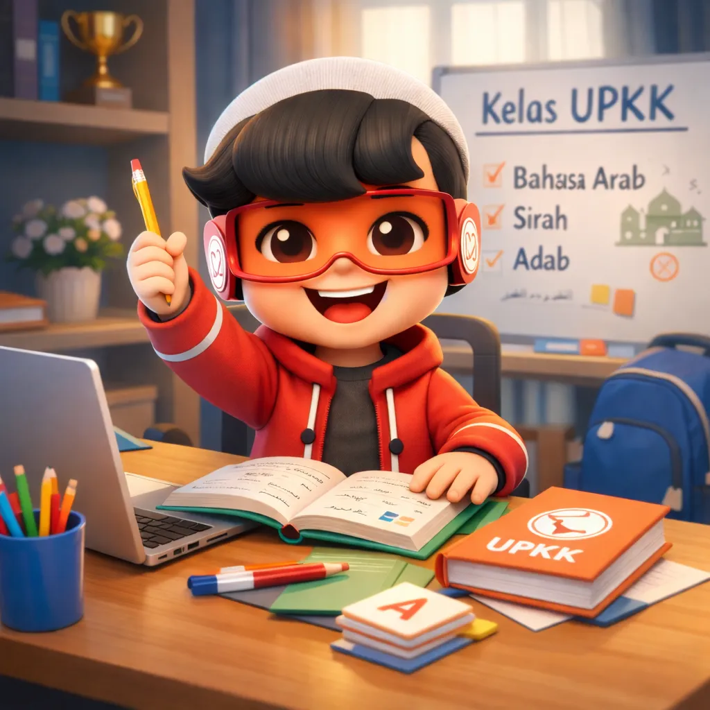 Tutor Hatimurni mengajar kelas online UPKK dengan dedikasi