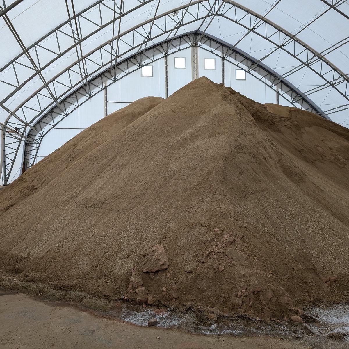 a huge pile of pickled sand and alt mixture.