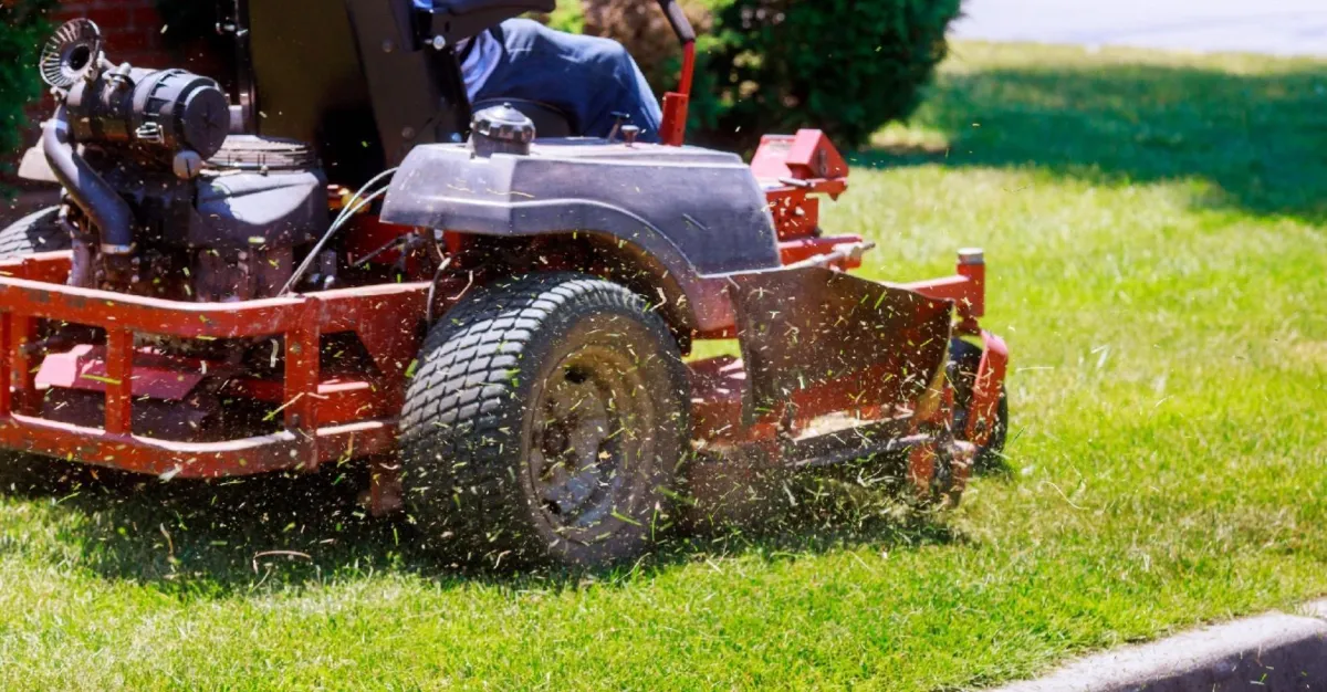 A highly specialized grass cutting machine.