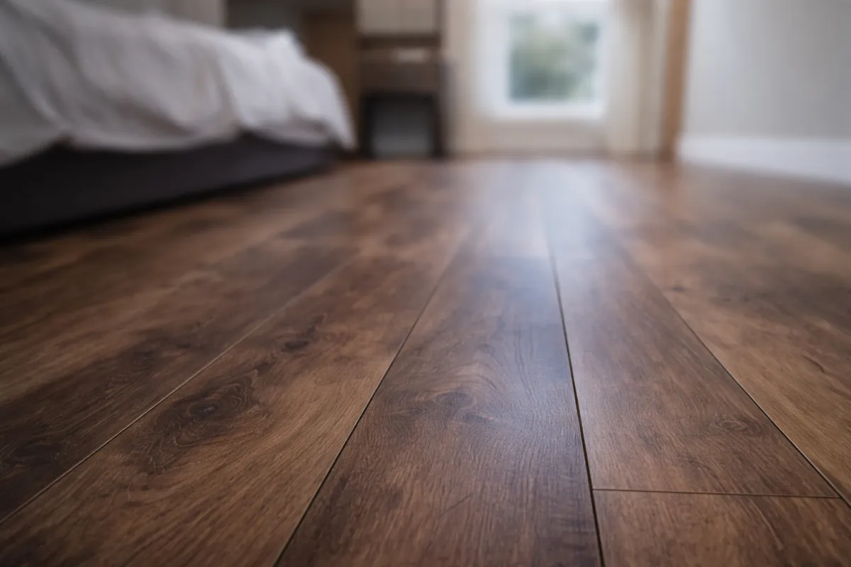 A man clearing snow from the side walk of a house. 