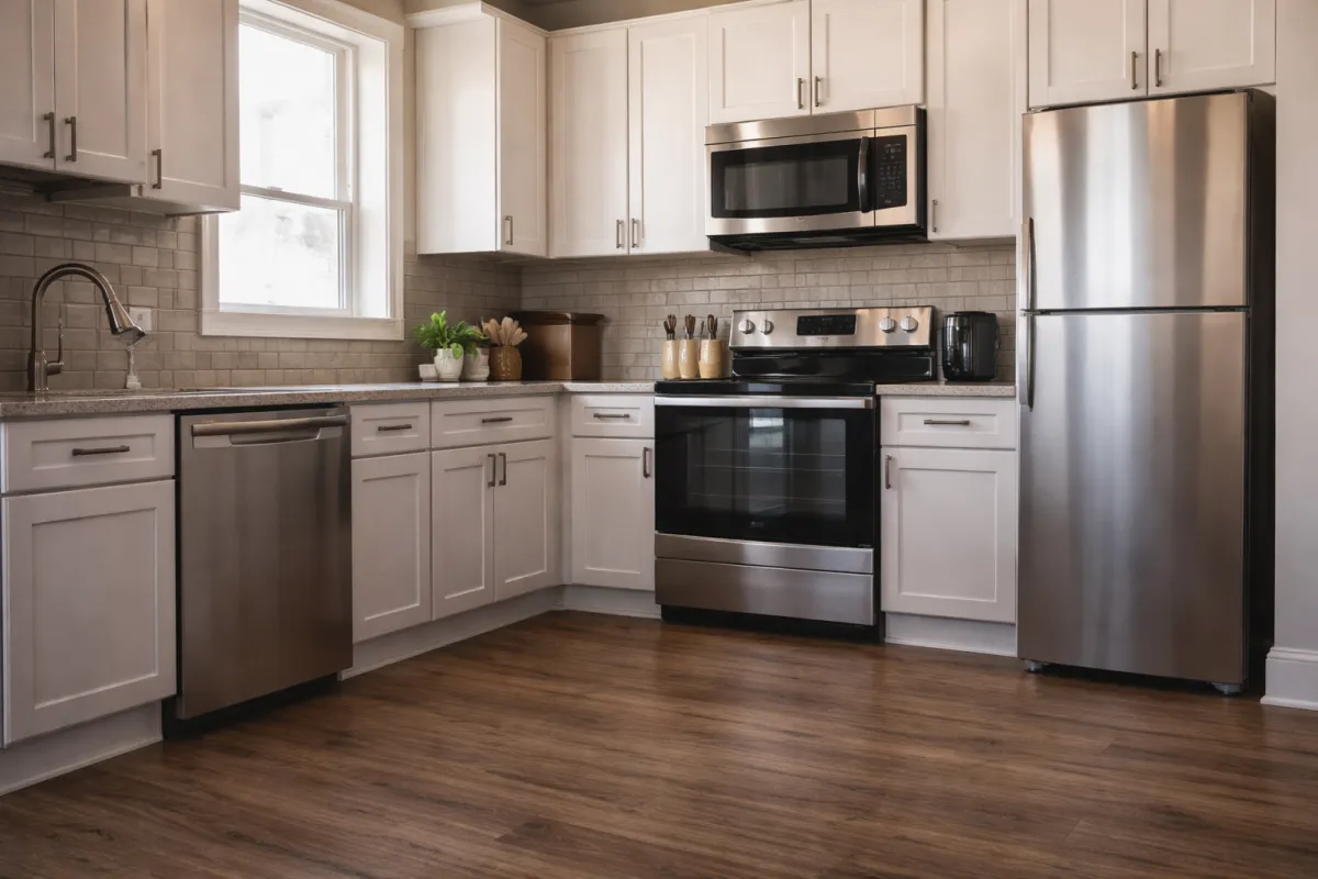 A man clearing snow from the sidewalk using heavy and advanced machine.