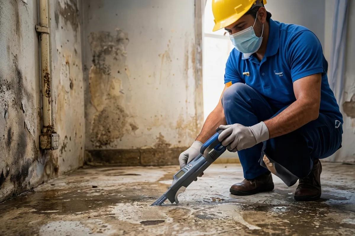 A person sprinkling sand and gravel on the road to prevent black ice.