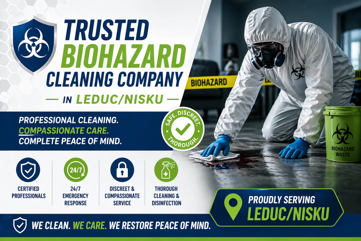 Biohazard Cleaning Company in Leduc/Nisku