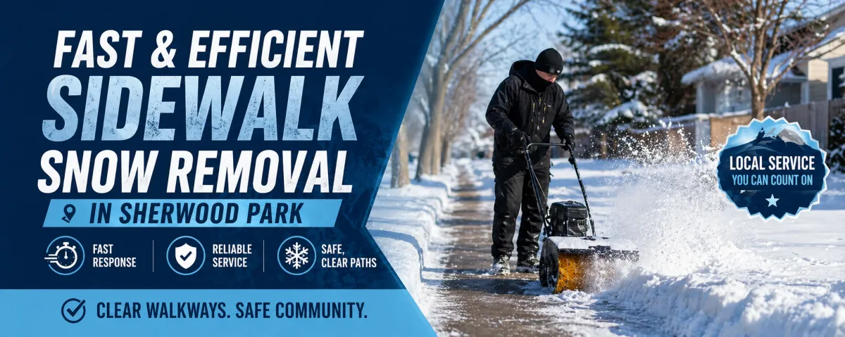 Sidewalk Snow Removal in Sherwood Park