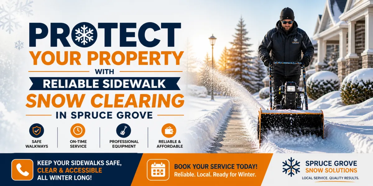 Sidewalk Snow Clearing in Spruce Grove 