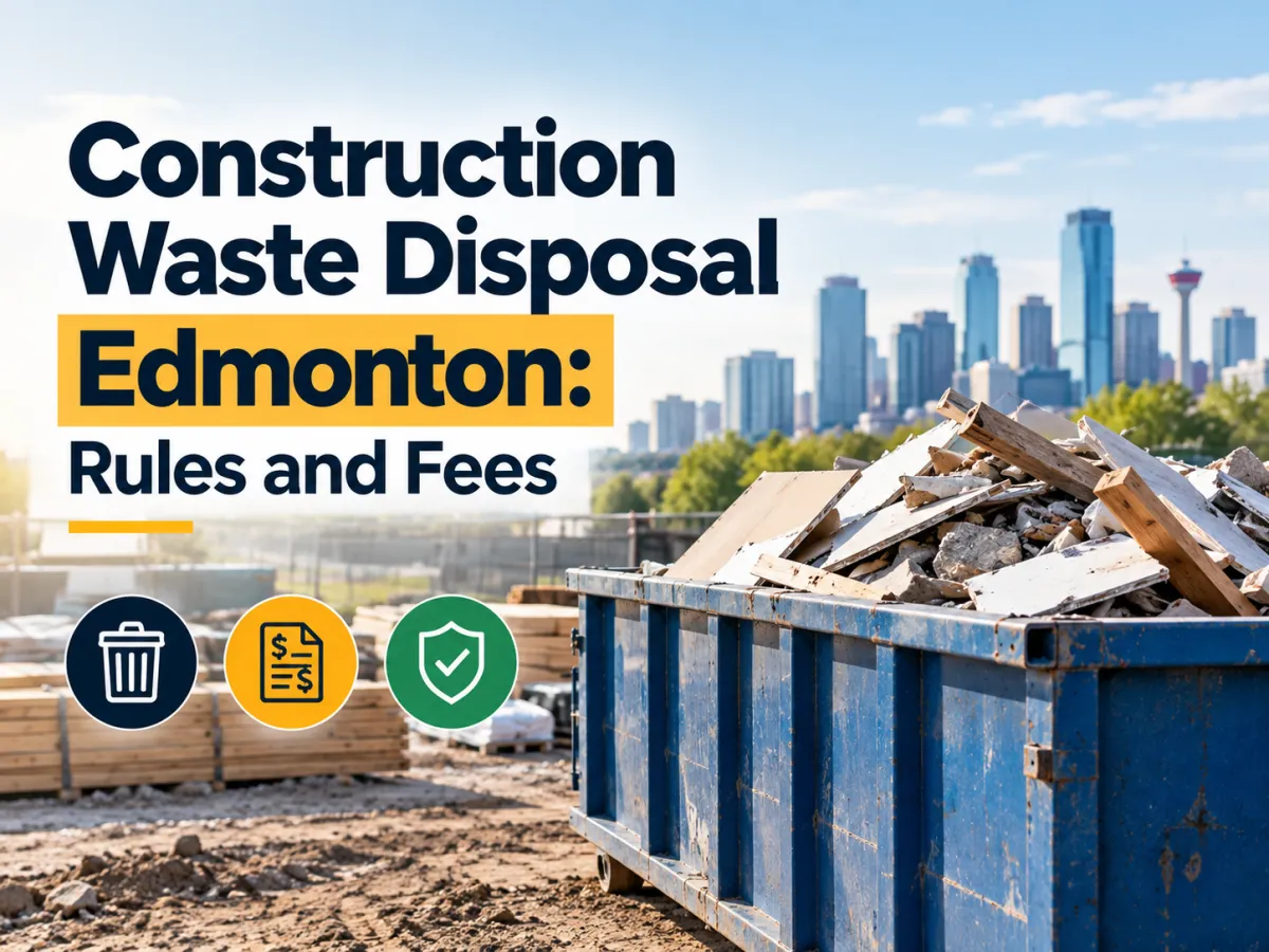 Construction Waste Disposal Edmonton Rules and Fees
