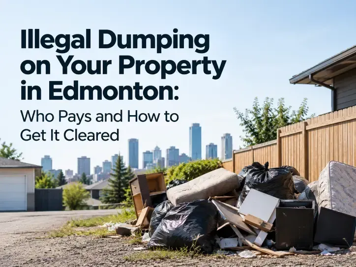 Illegal Dumping on Your Property in Edmonton: Who Pays and How to Get It Cleared