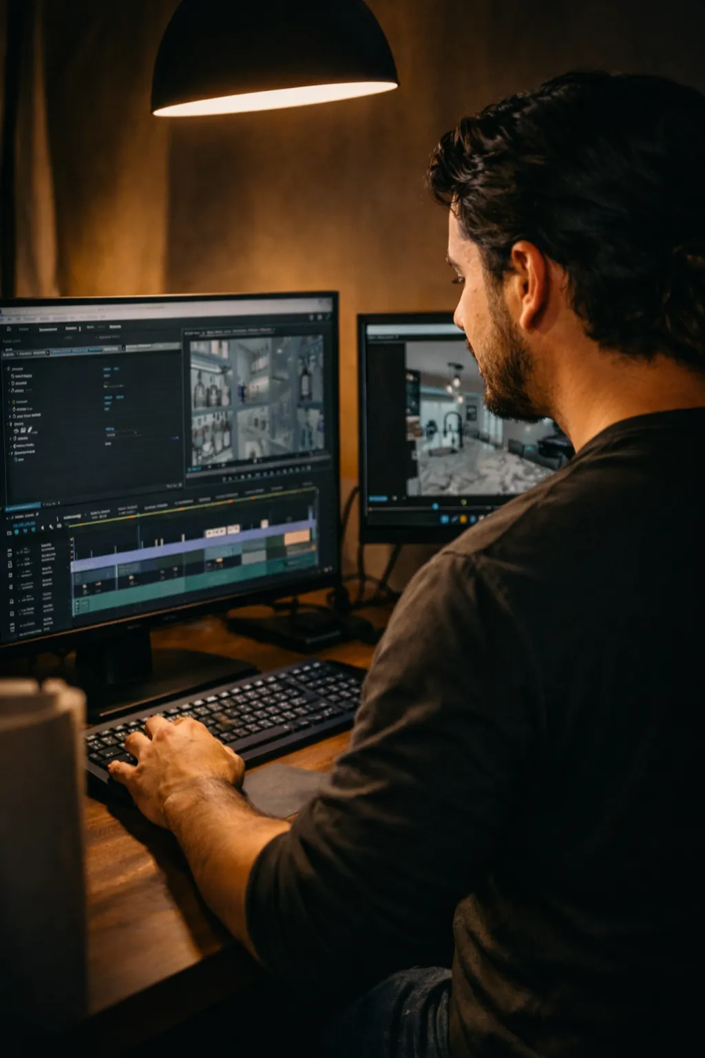 Social media previews and posting schedule mockups