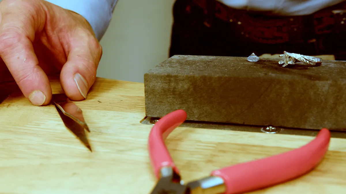 woman in red dress holding bouquet of flowers