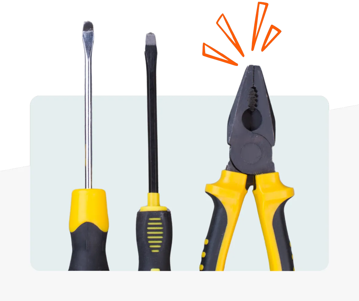 Image of Black and Yellow tools