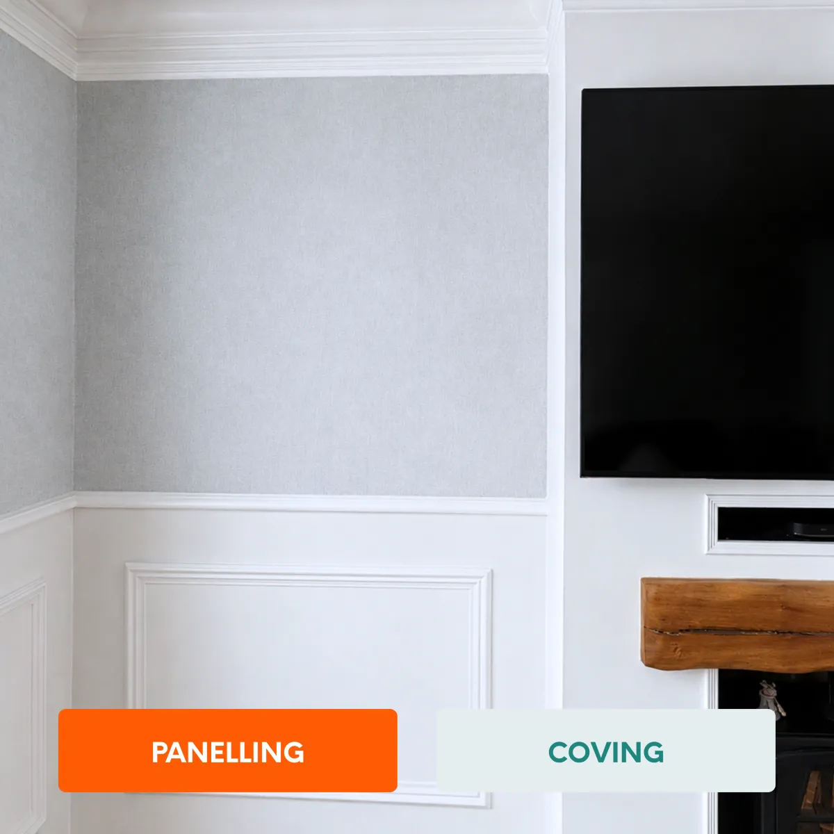 Handcrafted bespoke joinery with custom coving, skirting and architectural detailing 