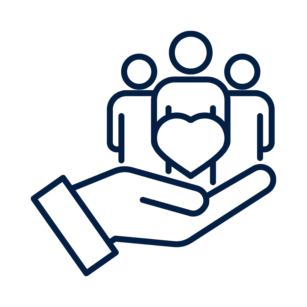 Community icon representing purposeful connection, shared growth, and women building clarity and confidence together.