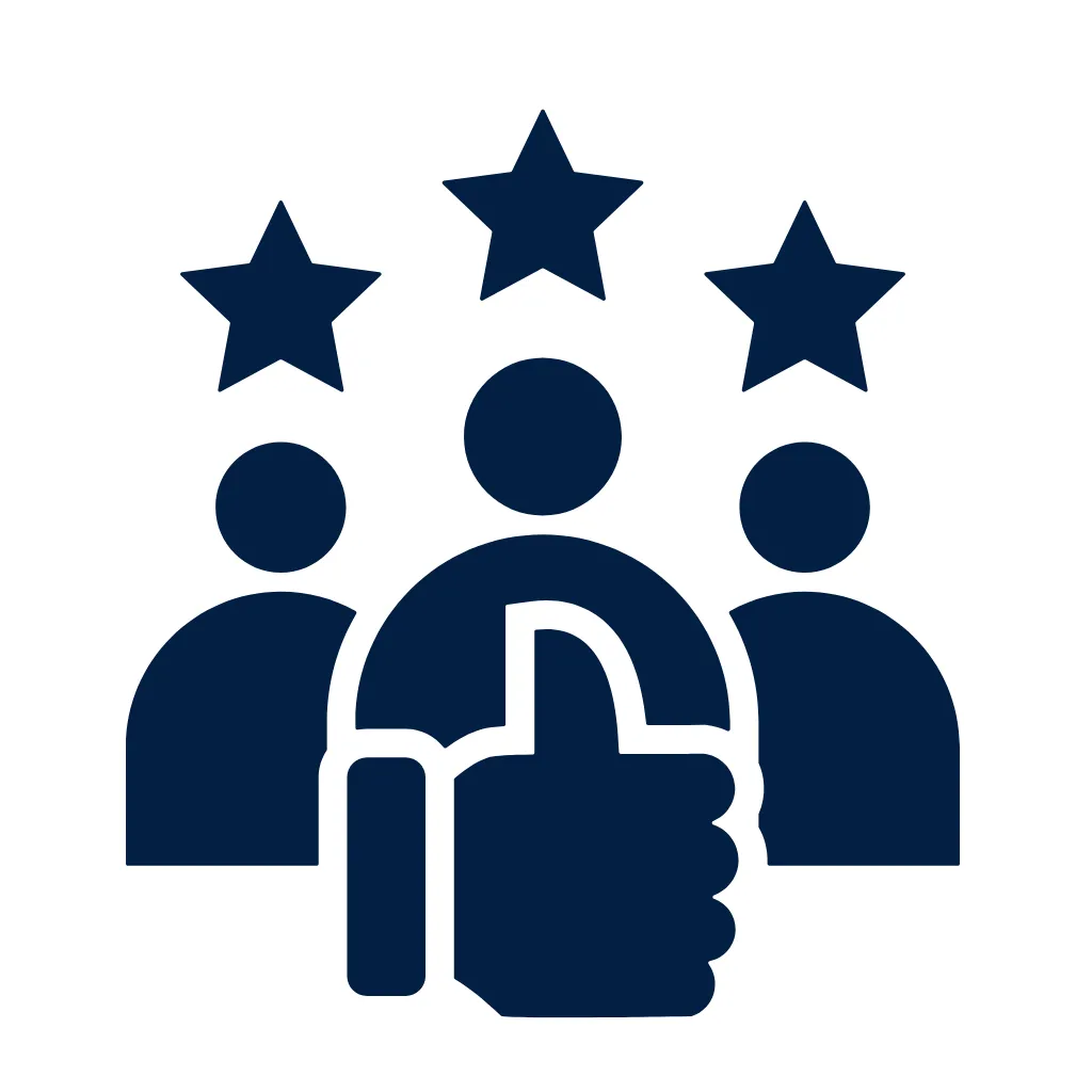 Customer eXperience icon representing intentional service design, consistent delivery, and leadership accountability across every customer touchpoint.