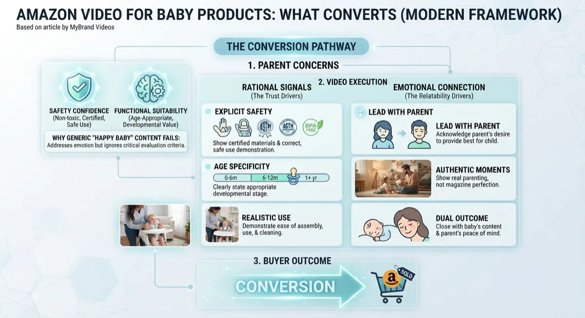 Amazon baby product video strategy — what converts in the baby category on Amazon listings — MyBrand Videos
