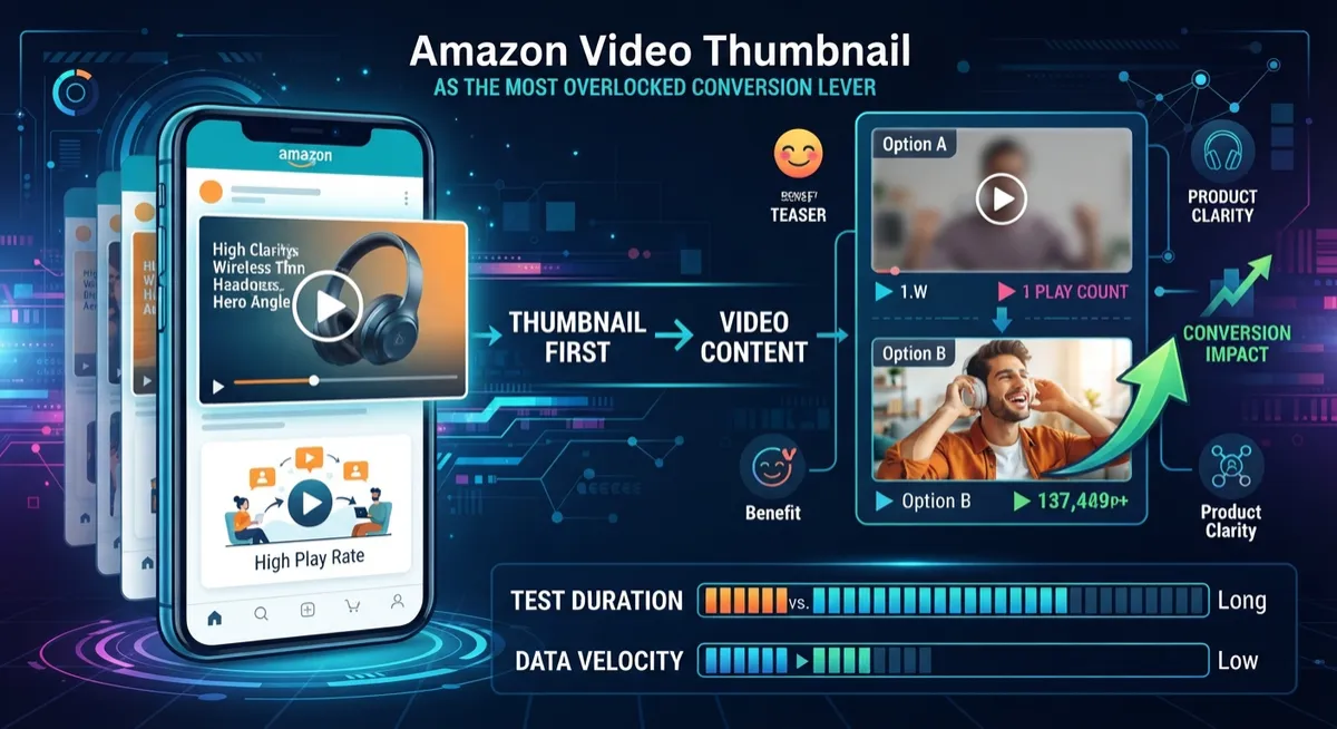 Amazon video thumbnail optimization — how to improve play rate and conversion on Amazon listing video — MyBrand Videos